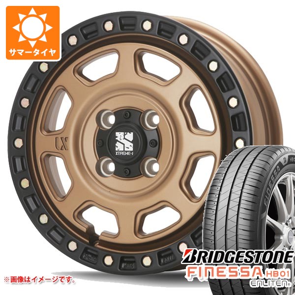 【タイヤ交換対象】2026年製 サマータイヤ 165/60R15 77H ブリヂストン フィネッサ HB01 MLJ エクストリームJ XJ07 4.5-15 タイヤホイール4本セット|タイヤ1番