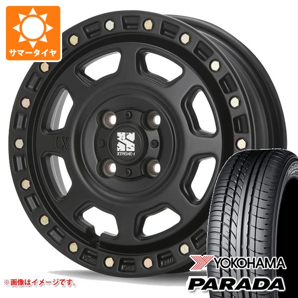【タイヤ交換対象】スズキ キャリイ DA16T用 サマータイヤ 2026年製 ヨコハマ パラダ PA03 165/55R14C 95/93N ブラックレター MLJ エクストリームJ XJ07 4.5-14 タイヤホイール4本セット