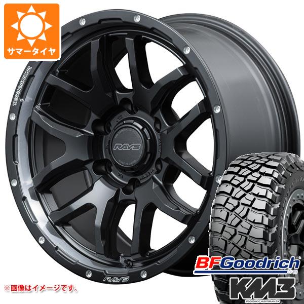 【タイヤ交換対象】5本セット トヨタ FJクルーザー 10系用 サマータイヤ BFグッドリッチ マッドテレーンT/A KM3 LT265/70R17 121/118Q レイズ デイトナ F6 ブースト 8.0-17 タイヤホイール5本セット 225,875円