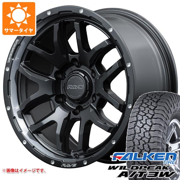 【タイヤ交換対象】5本セット トヨタ FJクルーザー 10系用 サマータイヤ ファルケン ワイルドピーク A/T3W LT265/70R17 121/118R レイズ デイトナ F6 ブースト 8.0-17 タイヤホイール5本セット