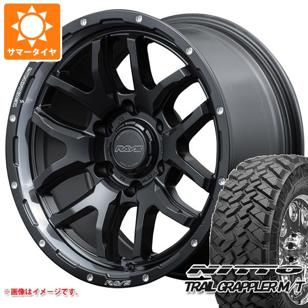 【タイヤ交換対象】サマータイヤ 265/70R17 121/118Q ニットー トレイルグラップラー M/T レイズ デイトナ F6 ブースト 8.0-17 タイヤホイール4本セット
