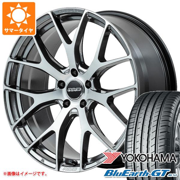 【タイヤ交換対象】サマータイヤ 235/45R18 94W ヨコハマ ブルーアースGT AE51 レイズ ホムラ 2x7FT 7.5-18 タイヤホイール4本セット