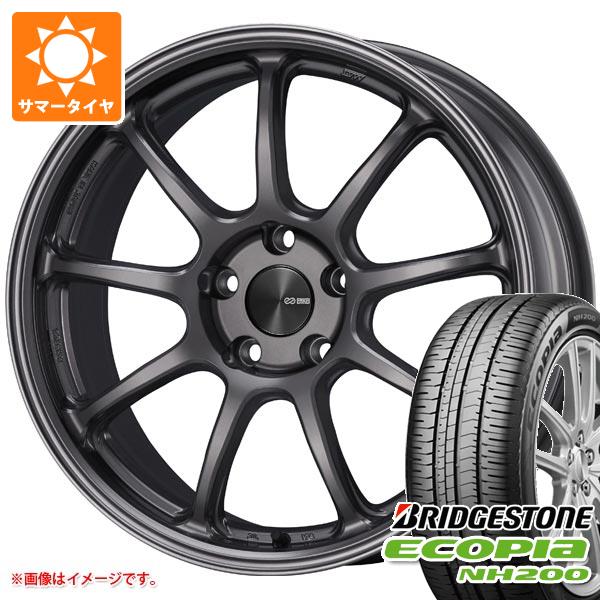 【タイヤ交換対象】サマータイヤ 225/55R17 97V ブリヂストン エコピア NH200 エンケイ パフォーマンスライン PF09 7.5-17 タイヤホイール4本セット