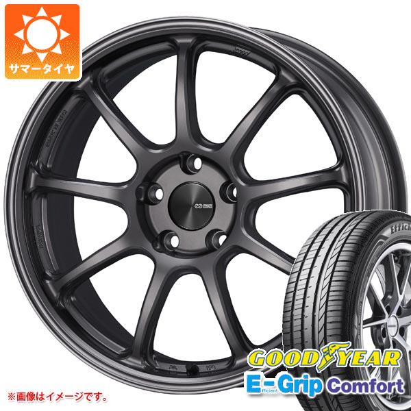 【タイヤ交換対象】サマータイヤ 225/55R17 97W グッドイヤー エフィシエントグリップコンフォート エンケイ パフォーマンスライン PF09 7.5-17 タイヤホイール4本セット