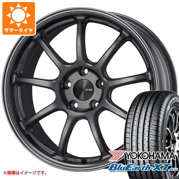【タイヤ交換対象】サマータイヤ 215/55R18 99V XL ヨコハマ ブルーアースXT AE61 エンケイ パフォーマンスライン PF09 7.5-18 タイヤホイール4本セット