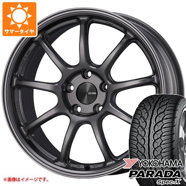 【タイヤ交換対象】サマータイヤ 235/60R18 103V ヨコハマ パラダ スペック-X PA02 エンケイ パフォーマンスライン PF09 8.0-18 タイヤホイール4本セット