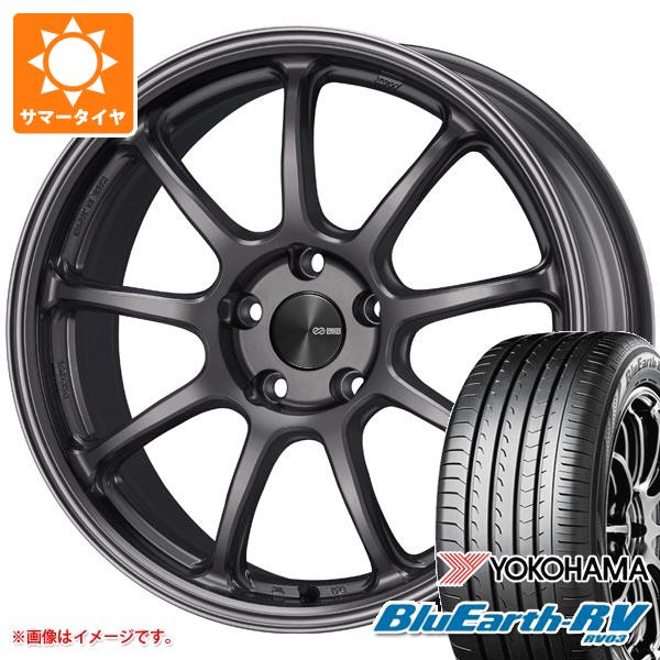 【タイヤ交換対象】サマータイヤ 215/45R18 93W XL ヨコハマ ブルーアースRV RV03 エンケイ パフォーマンスライン PF09 7.5-18 タイヤホイール4本セット|タイヤ1番