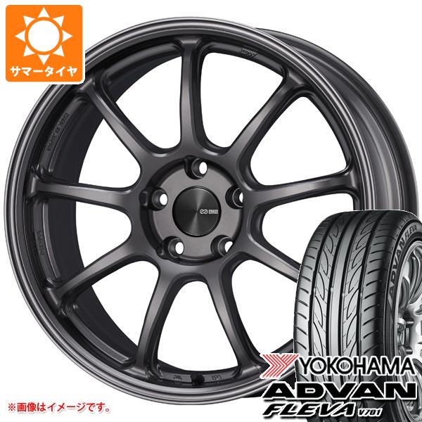 【タイヤ交換対象】サマータイヤ 225/50R17 98W XL ヨコハマ アドバン フレバ V701 エンケイ パフォーマンスライン PF09 7.5-17 タイヤホイール4本セット