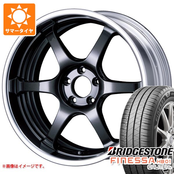 【タイヤ交換対象】サマータイヤ 225/55R18 102V XL ブリヂストン フィネッサ HB01 SSR ライナー タイプ6R 8.0-18 タイヤホイール4本セット 171,600円