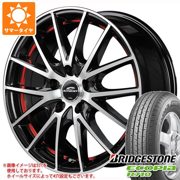 【タイヤ交換対象】サマータイヤ 145/80R12 80/78N ブリヂストン エコピア R710 (145R12 6PR相当) MID ホイールズ RX27 4.0-12 タイヤホイール4本セット|タイヤ1番