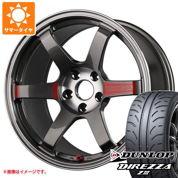 【タイヤ交換対象】サマータイヤ 265/35R18 93W ダンロップ ディレッツァ Z3 レイズ ボルクレーシング TE37 サーガ SL 9.5-18 タイヤホイール4本セット