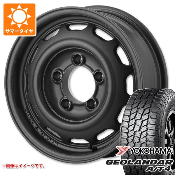【タイヤ交換対象】スズキ ジムニーノマド JC74W用 サマータイヤ ヨコハマ ジオランダー A/T4 G018 LT225/75R16 115/112S ブラックレター アピオ ワイルドボア ベンチュラ 6.0-16 タイヤホイール4本セット