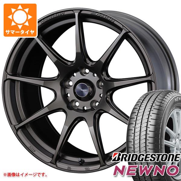 【タイヤ交換対象】サマータイヤ 215/55R17 94V ブリヂストン ニューノ ウェッズスポーツ SA-99R EJ-ブロンズ 7.0-17 タイヤホイール4本セット
