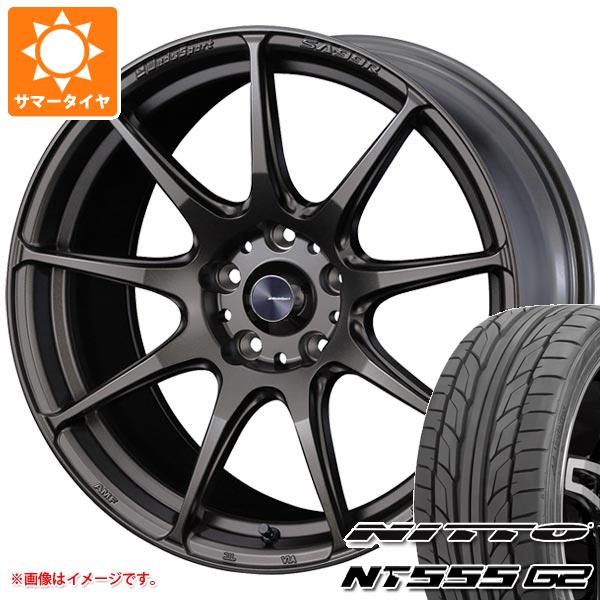 【タイヤ交換対象】サマータイヤ 215/50R17 95W XL ニットー NT555 G2 ウェッズスポーツ SA-99R EJ-ブロンズ 7.0-17 タイヤホイール4本セット