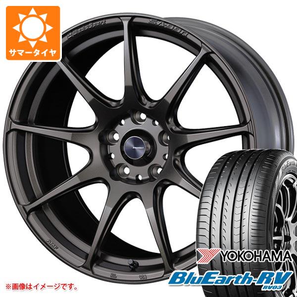 【タイヤ交換対象】サマータイヤ 215/60R17 96H ヨコハマ ブルーアースRV RV03 ウェッズスポーツ SA-99R EJ-ブロンズ 7.0-17 タイヤホイール4本セット|タイヤ1番