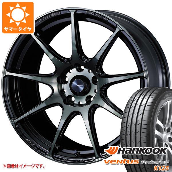 【タイヤ交換対象】サマータイヤ 165/40R16 70V XL ハンコック ベンタス プライム3 K125 ウェッズスポーツ SA-99R 5.0-16 タイヤホイール4本セット