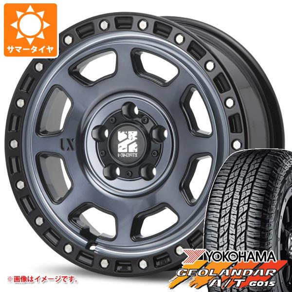 【タイヤ交換対象】サマータイヤ 225/60R17 99T ヨコハマ ジオランダー A/T G015 アウトラインホワイトレター MLJ エクストリームJ XJ07 5穴 GBM 8.0-17 タイヤホイール4本セット