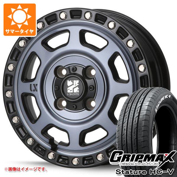 【タイヤ交換対象】キャリイ DA16T用 サマータイヤ グリップマックス スタチャー HC-V 145/80R12 80/78Q ホワイトレター MLJ エクストリームJ XJ07 4.0-12 タイヤホイール4本セット