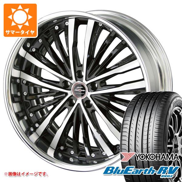 【タイヤ交換対象】サマータイヤ 245/45R19 102W XL ヨコハマ ブルーアースRV RV03 シャレン XR-75 8.0-19 タイヤホイール4本セット