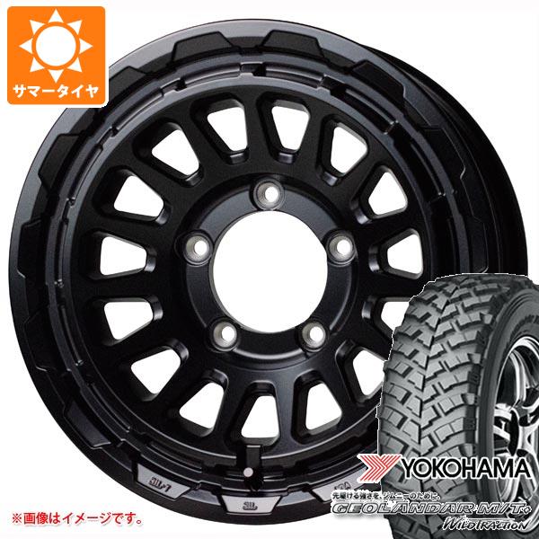 【タイヤ交換対象】ジムニー用 サマータイヤ ヨコハマ ジオランダー M/T+ G001J 195R16C 104/102Q バークレイハードロック リザード 5.5-16 タイヤホイール4本セット