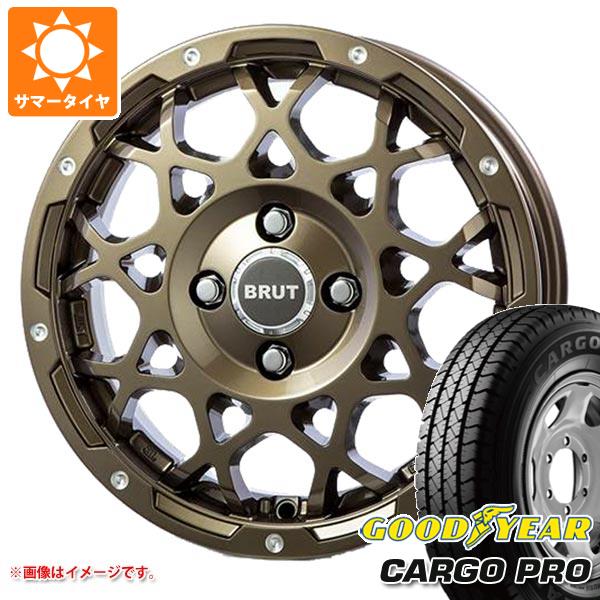 【タイヤ交換対象】サクシード プロボックス 160系用 サマータイヤ グッドイヤー カーゴ プロ 155/80R14 88/86N ブルート BR-55 5.0-14 タイヤホイール4本セット|タイヤ1番