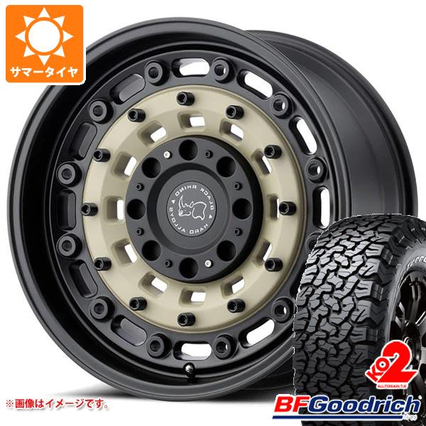 【タイヤ交換対象】5本セット ジープ ラングラー JK/JL系用 サマータイヤ BFグッドリッチ オールテレーンT/A KO2 33x12.50R17LT 120S ブラックレター ブラックライノ アーセナル タイヤホイール5本セット