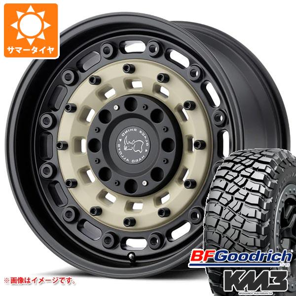 【タイヤ交換対象】5本セット ジープ ラングラー JK/JL系用 サマータイヤ BFグッドリッチ マッドテレーンT/A KM3 33x12.50R17LT 120Q ブラックライノ アーセナル タイヤホイール5本セット|タイヤ1番