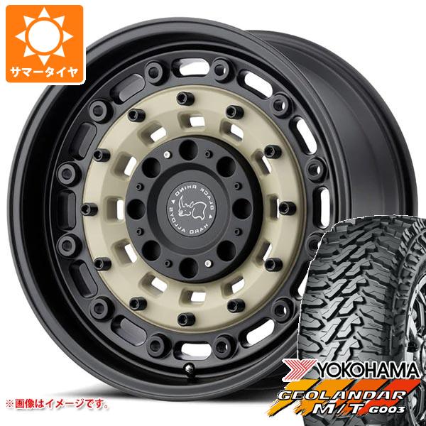 【タイヤ交換対象】5本セット ジープ ラングラー JK/JL系用 2026年製 サマータイヤ ヨコハマ ジオランダー M/T G003 LT285/70R17 121/118Q ブラックライノ アーセナル タイヤホイール5本セット|タイヤ1番