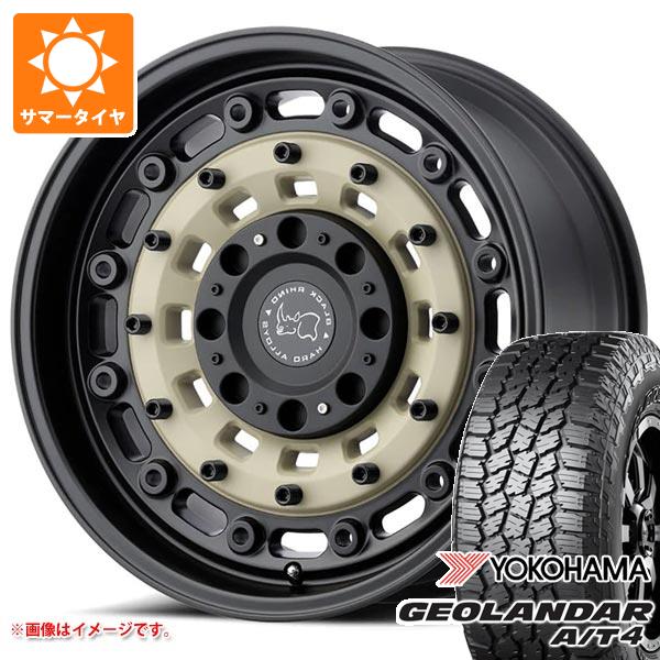 【タイヤ交換対象】5本セット ジープ ラングラー JK/JL系用 サマータイヤ ヨコハマ ジオランダー A/T4 G018 LT285/70R17 121/118S アウトラインホワイトレター ブラックライノ アーセナル タイヤホイール5本セット