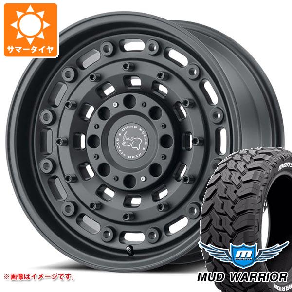 【タイヤ交換対象】ジープ ラングラー JK/JL系用 サマータイヤ モンスタ マッドウォーリアー LT265/70R17 121/118Q ホワイトレター ブラックライノ アーセナル タイヤホイール4本セット