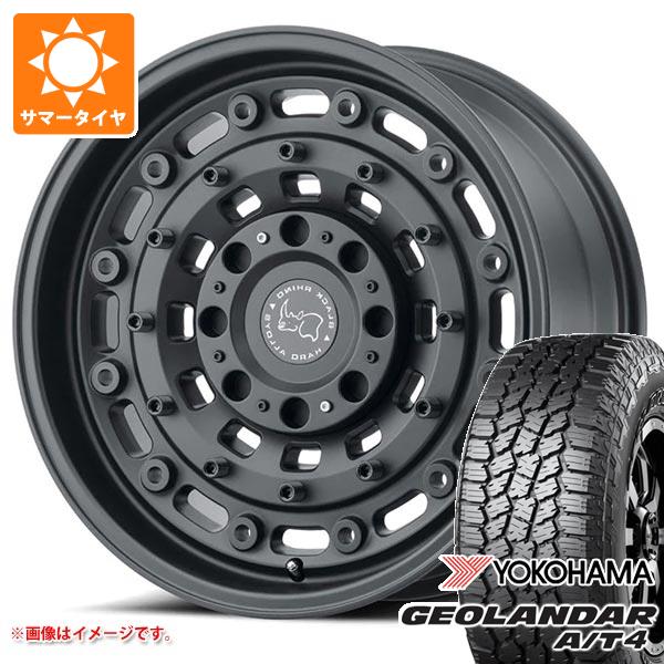 【タイヤ交換対象】5本セット ジープ ラングラー JK/JL系用 サマータイヤ ヨコハマ ジオランダー A/T4 G018 LT285/70R17 121/118S アウトラインホワイトレター ブラックライノ アーセナル タイヤホイール5本セット
