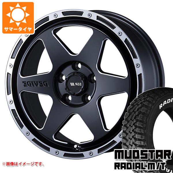 【タイヤ交換対象】T31エクストレイル用 サマータイヤ マッドスター ラジアル M/T 215/65R16C 109/107R ホワイトレター SSR ディバイド TR-6 7.0-16 タイヤホイール4本セット|タイヤ1番