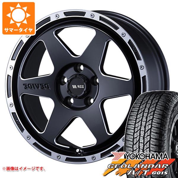 【タイヤ交換対象】サマータイヤ 225/60R17 99T ヨコハマ ジオランダー A/T G015 アウトラインホワイトレター SSR ディバイド TR-6 7.0-17 タイヤホイール4本セット