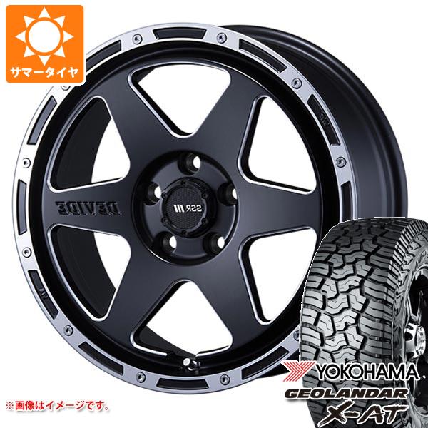 【タイヤ交換対象】トヨタ RAV4 50系用 サマータイヤ ヨコハマ ジオランダー X-AT G016 265/65R17 116T XL ブラックレター SSR ディバイド TR-6 7.0-17 タイヤホイール4本セット