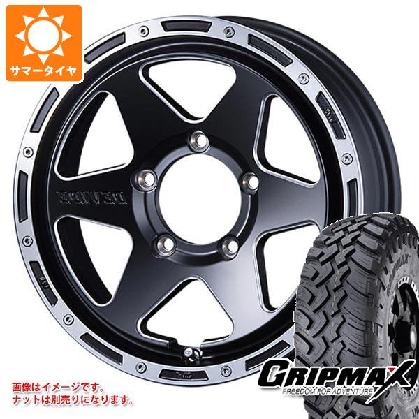 【タイヤ交換対象】ジムニー用 サマータイヤ グリップマックス マッドレイジ M/T 6.50R16 110/105Q ホワイトレター SSR ディバイド TR-6 5.5-16 タイヤホイール4本セット