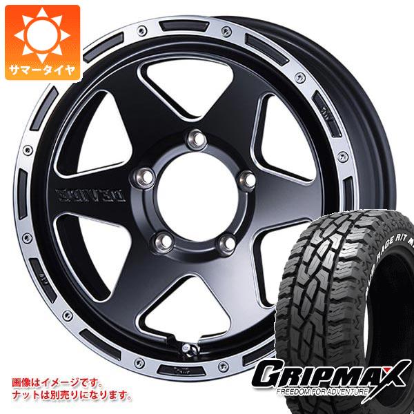 【タイヤ交換対象】5本セット ジムニー JB64W用 サマータイヤ グリップマックス マッドレイジ R/T MAX LT215/70R16 100/97R ホワイトレター SSR ディバイド TR-6 5.5-16 タイヤホイール5本セット