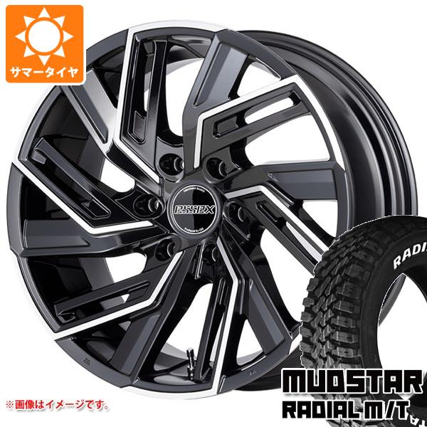 【タイヤ交換対象】ハイエース 200系用 サマータイヤ マッドスター ラジアル M/T 215/60R17C 109/107R ホワイトレター エセックス EW 6.5-17 タイヤホイール4本セット