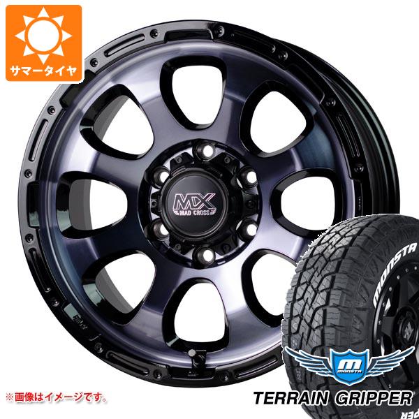 【タイヤ交換対象】ランドクルーザー プラド 150系用 サマータイヤ モンスタ テレーングリッパー LT285/70R17 121/118R ホワイトレター マッドクロスグレイス 8.0-17 タイヤホイール4本セット