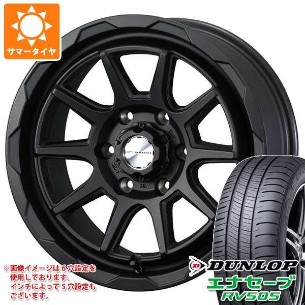 【タイヤ交換対象】サマータイヤ 205/65R16 95H ダンロップ エナセーブ RV505 マッドヴァンス06 7.0-16 タイヤホイール4本セット