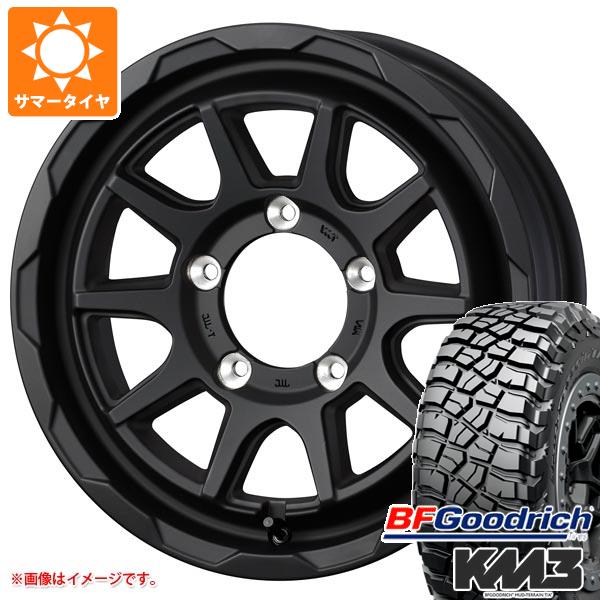 【タイヤ交換対象】ジムニーシエラ JB74W用 サマータイヤ BFグッドリッチ マッドテレーンT/A KM3 LT225/75R16 115/112Q マッドヴァンス06 6.0-16 タイヤホイール4本セット｜タイヤ１番