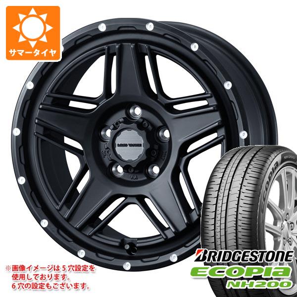 【タイヤ交換対象】サマータイヤ 215/60R16 95H ブリヂストン エコピア NH200 マッドヴァンス07 7.0-16 タイヤホイール4本セット|タイヤ1番