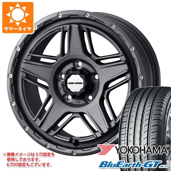 【タイヤ交換対象】サマータイヤ 215/60R16 95H ヨコハマ ブルーアースGT AE51 マッドヴァンス07 7.0-16 タイヤホイール4本セット