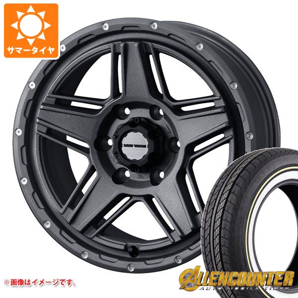 【タイヤ交換対象】ハイエース 200系用 サマータイヤ オーレンカウンター クラシックオーバル 215/65R16C 109/107T ホワイト/イエローリボン マッドヴァンス07 6.5-16 タイヤホイール4本セット