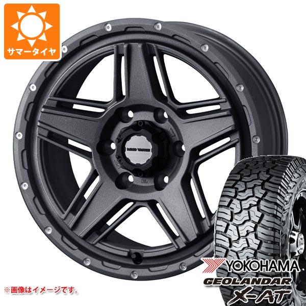 【タイヤ交換対象】ハイエース 200系用 2026年製 サマータイヤ ヨコハマ ジオランダー X-AT G016 LT215/70R16 100/97Q ブラックレター マッドヴァンス07 6.5-16 タイヤホイール4本セット