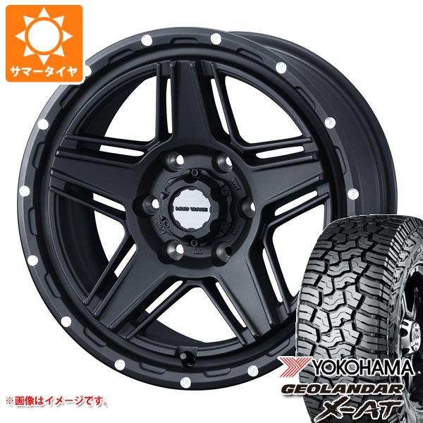 【タイヤ交換対象】トヨタ ハイエース 200系用 サマータイヤ ヨコハマ ジオランダー X-AT G016 215/65R16C 109/107Q アウトラインホワイトレター G016A マッドヴァンス07 6.5-16 タイヤホイール4本セット