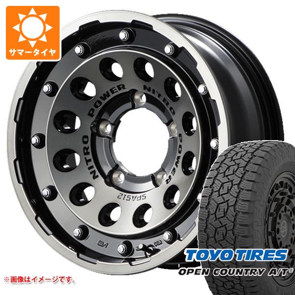 【タイヤ交換対象】5本セット ジムニーシエラ JB74W用 サマータイヤ トーヨー オープンカントリー A/T3 215/70R16 100T ナイトロパワー H12 ショットガン 6.0-16 タイヤホイール5本セット｜タイヤ１番