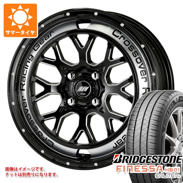 【タイヤ交換対象】スズキ エブリイワゴン DA17W用 サマータイヤ ブリヂストン フィネッサ HB01 165/60R15 77H ワーク クラッグ CKV 4.5-15 タイヤホイール4本セット