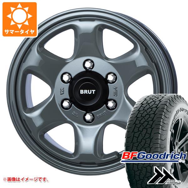 【タイヤ交換対象】トライトン LC2T用 サマータイヤ BFグッドリッチ トレールテレーンT/A 265/65R17 112T アウトラインホワイトレター ブルート BR-44 7.5-17 タイヤホイール4本セット