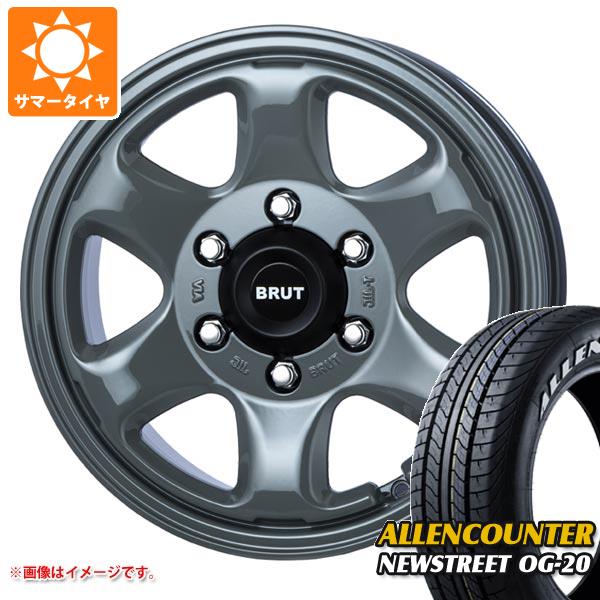 【タイヤ交換対象】ハイエース 200系用 サマータイヤ オーレンカウンター ニューストリート OG-20 215/60R17C 109/107T ホワイトレター ブルート BR-44 7.5-17 タイヤホイール4本セット