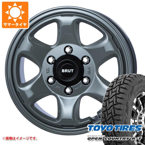 【タイヤ交換対象】ハイエース 200系用 2026年製 サマータイヤ トーヨー オープンカントリー R/T 215/65R16C 109/107Q ホワイトレター ブルート BR-44 6.5-16 タイヤホイール4本セット|タイヤ1番